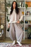 Bateau Needlecord 7/8 Barrel Culotte Pant Mocha